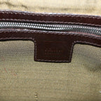 FENDI Zucca Canvas Mamma Baguette Shoulder Bag Black Brownbs8308