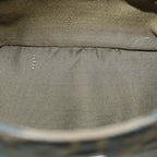 FENDI Zucca Canvas Mamma Baguette Shoulder Bag Black Brownbs8308