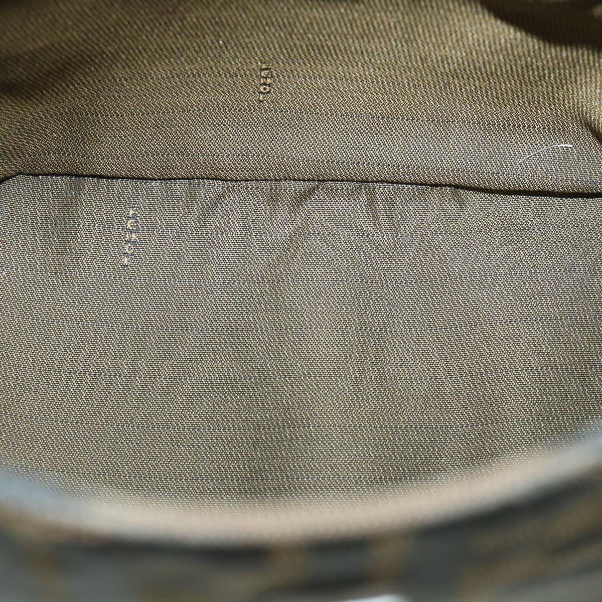 FENDI Zucca Canvas Mamma Baguette Shoulder Bag Black Brownbs8308