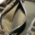 FENDI Zucca Canvas Mamma Baguette Shoulder Bag Black Brownbs8308