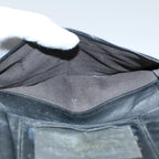 FENDI Zucca Zucchino Canvas Pouch Wallet Canvas 4Set Brown Blackbs8399