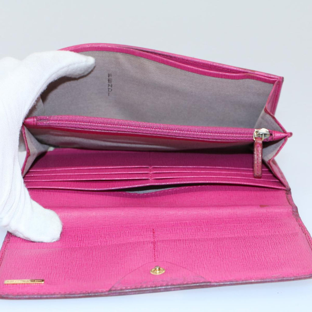 FENDI Zucca Zucchino Canvas Pouch Wallet Canvas 4Set Brown Blackbs8399