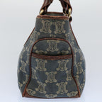 CELINE Paris Macadam Canvas Hand Bag Blue  8431