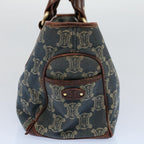 CELINE Paris Macadam Canvas Hand Bag Blue  8431