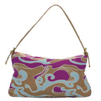 FENDI Mamma Baguette Shoulder Bag Canvas Multicolor 2305 26796 018bs8434
