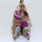 FENDI Mamma Baguette Shoulder Bag Canvas Multicolor 2305 26796 018bs8434