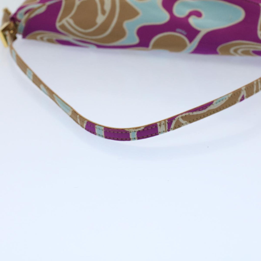 FENDI Mamma Baguette Shoulder Bag Canvas Multicolor 2305 26796 018bs8434