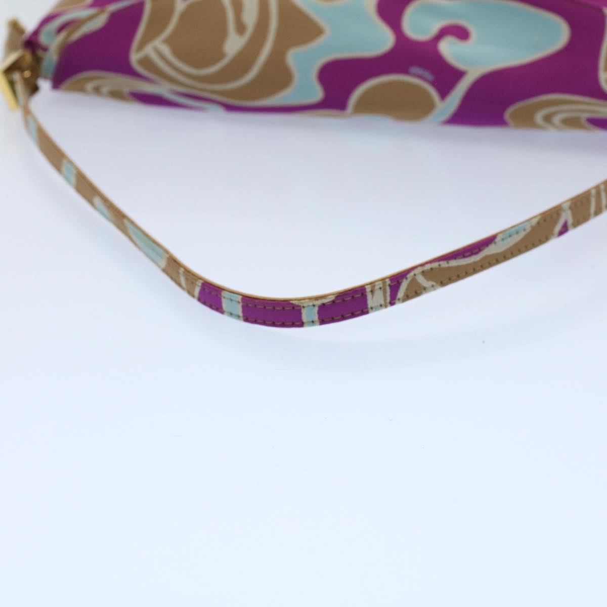 FENDI Mamma Baguette Shoulder Bag Canvas Multicolor 2305 26796 018bs8434