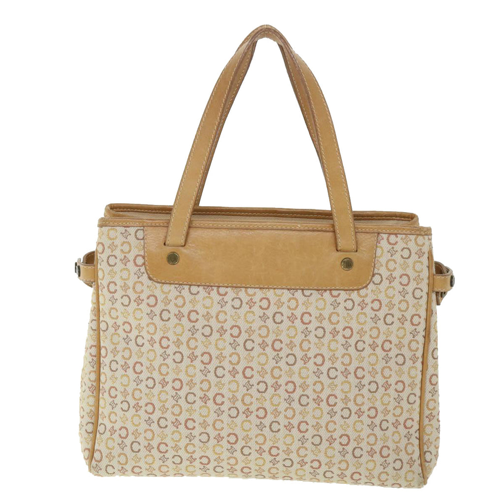 CELINE Macadam Canvas Hand Bag 2Set Beige  8536