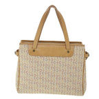 CELINE Macadam Canvas Hand Bag 2Set Beige  8536