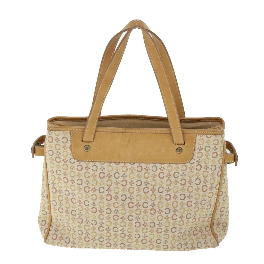CELINE Macadam Canvas Hand Bag 2Set Beige  8536
