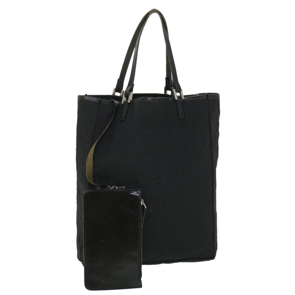 FENDI Zucca Canvas Tote Bag Blackbs8537