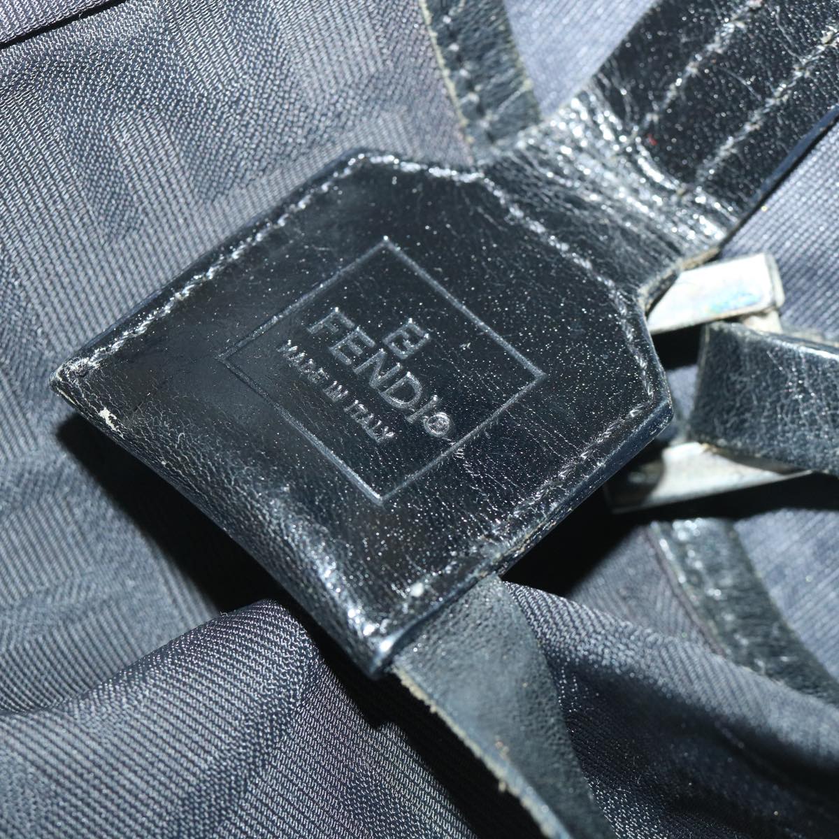 FENDI Zucca Canvas Tote Bag Blackbs8537