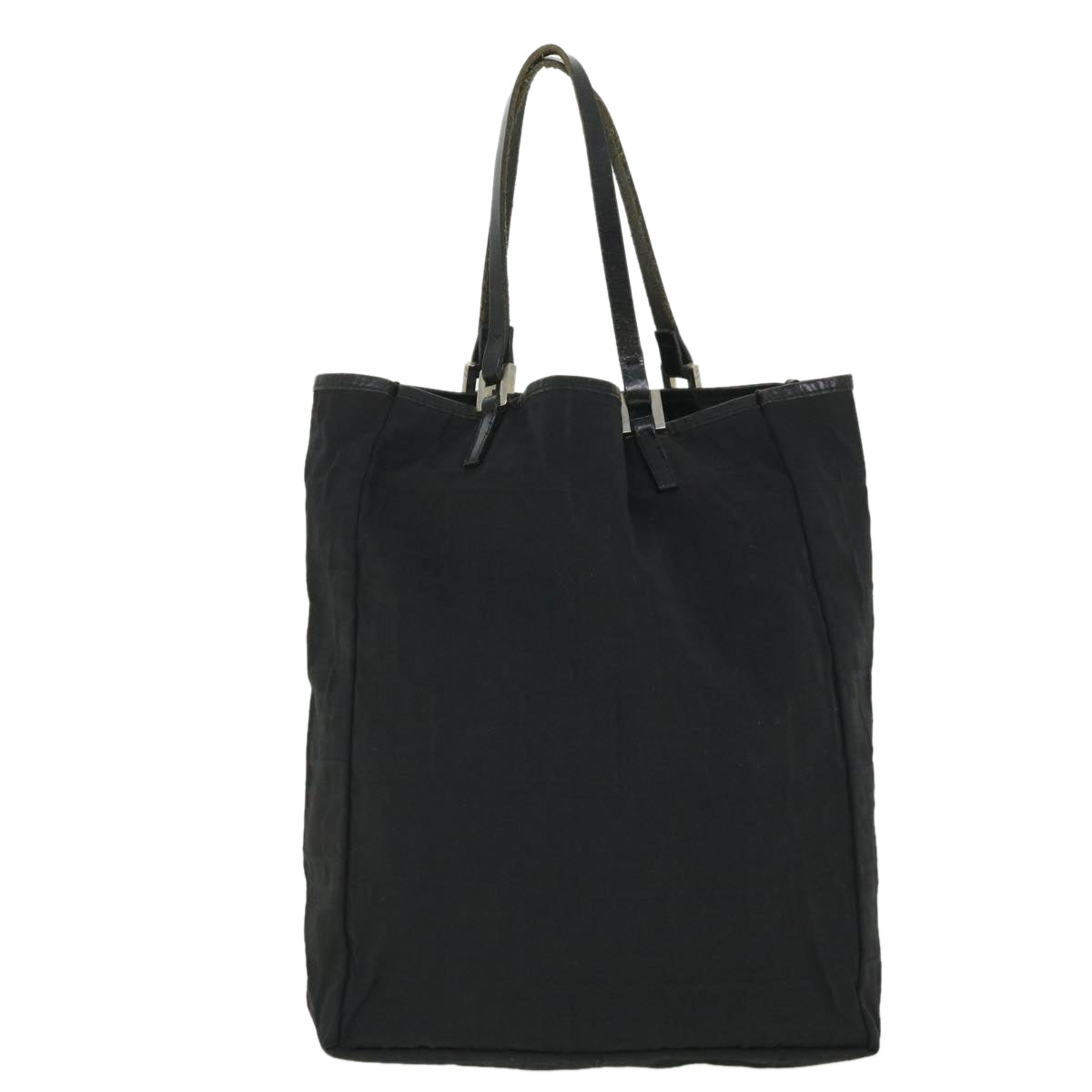 FENDI Zucca Canvas Tote Bag Blackbs8537