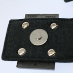 FENDI Mini Mamma Baguette Pouch Cotton Graybs8606