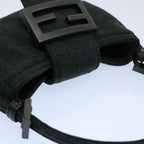 FENDI Mini Mamma Baguette Pouch Cotton Graybs8606