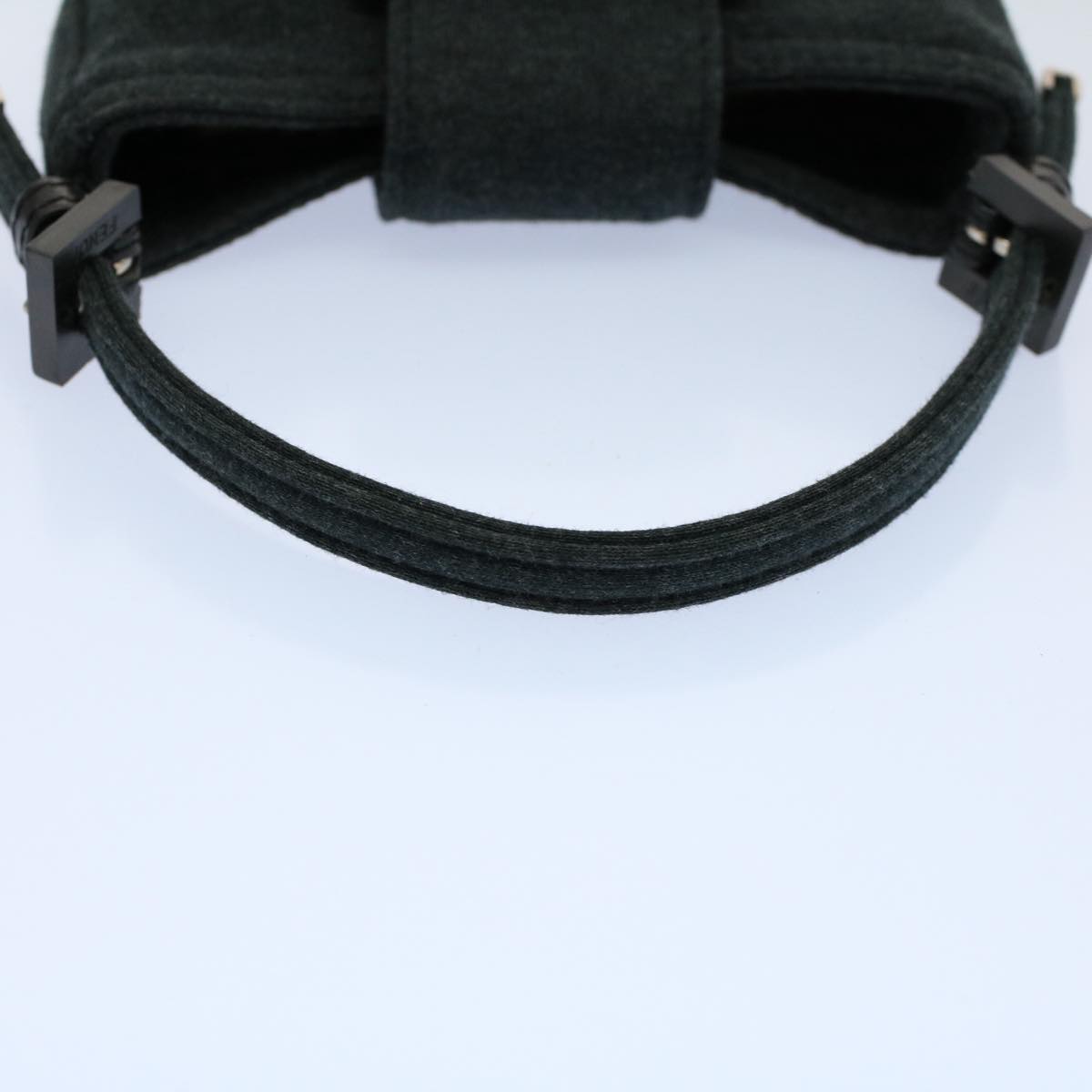 FENDI Mini Mamma Baguette Pouch Cotton Graybs8606
