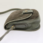 CELINE Shoulder Bag Suede Gray  8616