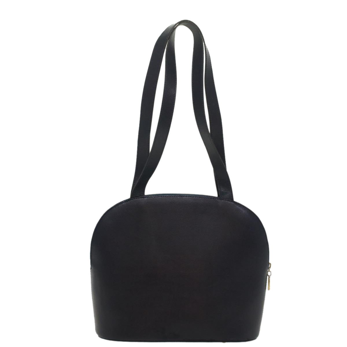 CELINE Shoulder Bag Leather Navy  8617