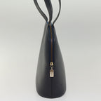 CELINE Shoulder Bag Leather Navy  8617