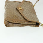 CELINE Macadam Canvas Shoulder Bag Brown  8699