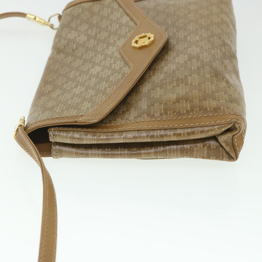 CELINE Macadam Canvas Shoulder Bag Brown  8699