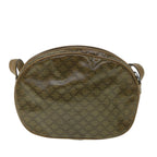 CELINE Macadam Canvas Shoulder Bag Brown  8712