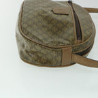 CELINE Macadam Canvas Shoulder Bag Brown  8712