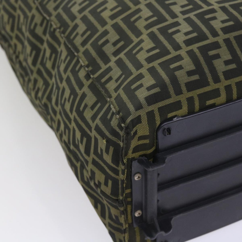 FENDI Zucca Canvas Carry Bag Black Brownbs8850