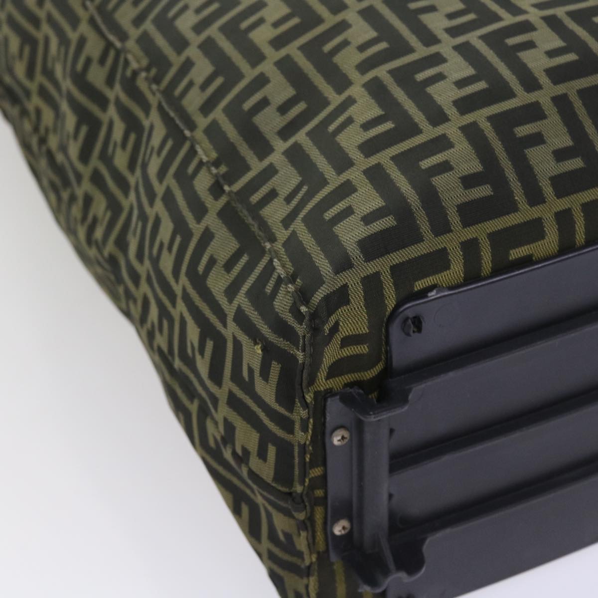 FENDI Zucca Canvas Carry Bag Black Brownbs8850