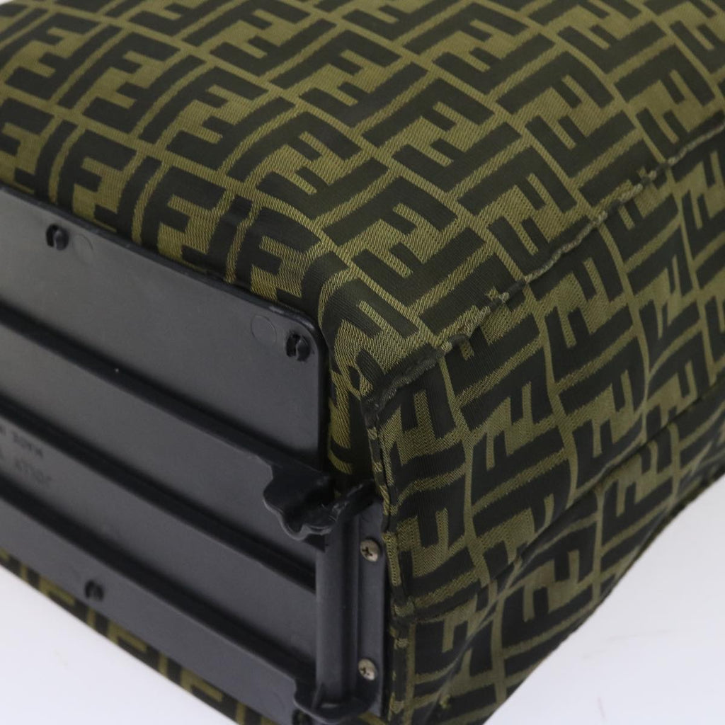 FENDI Zucca Canvas Carry Bag Black Brownbs8850