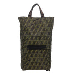 FENDI Zucca Canvas Carry Bag Black Brownbs8850