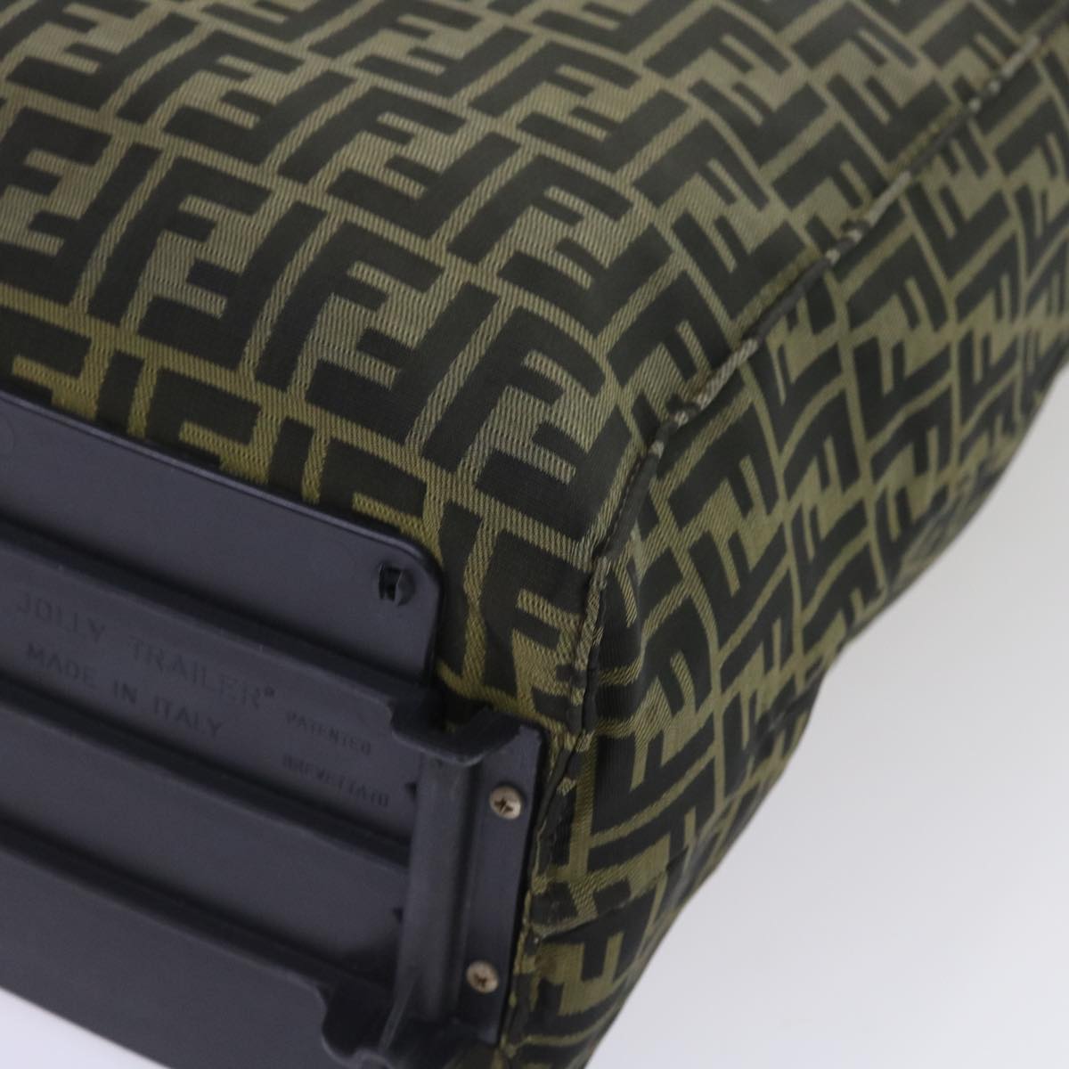 FENDI Zucca Canvas Carry Bag Black Brownbs8850