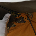 FENDI Zucchino Canvas Folding Umbrella Nylon 3Set Brown Beigebs8876