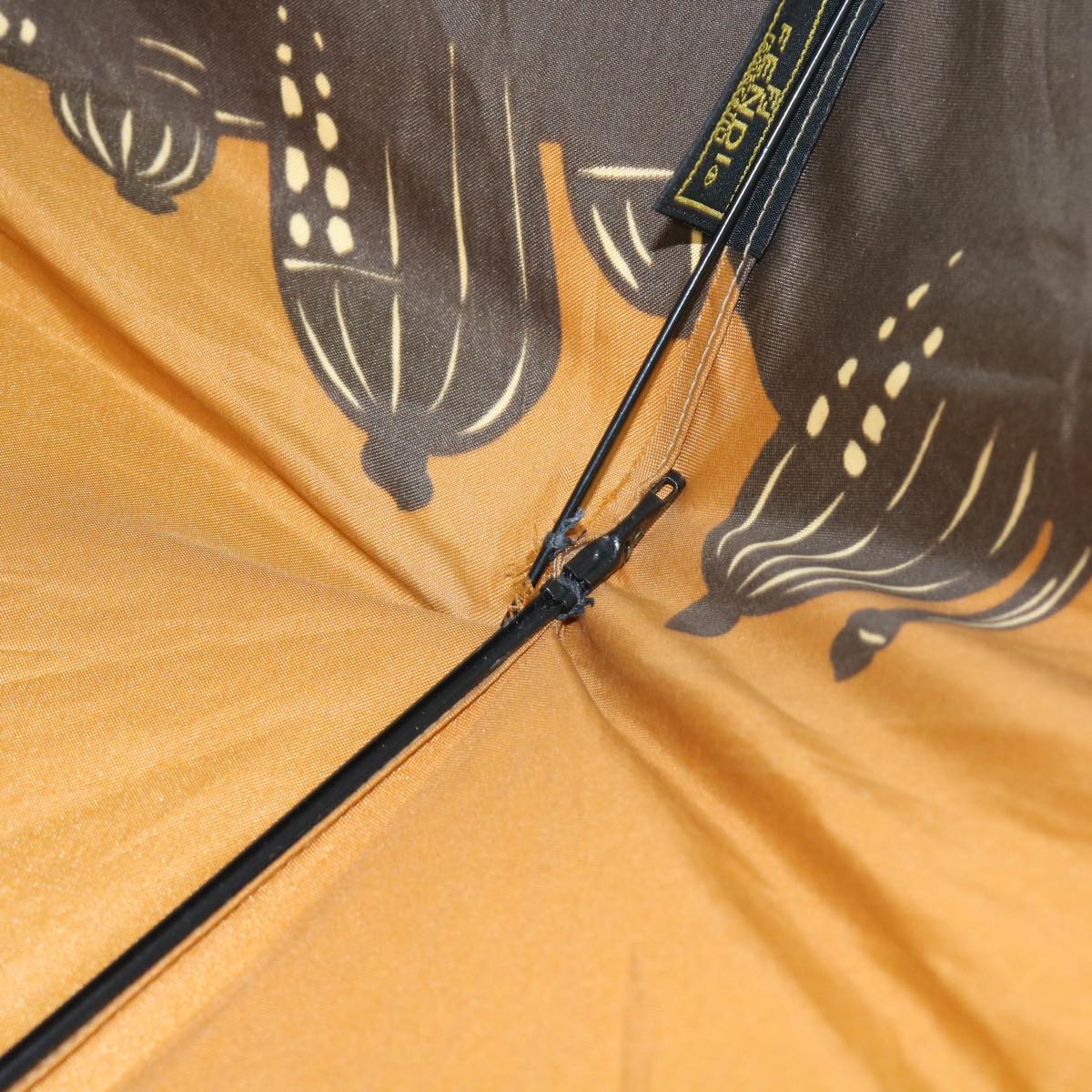 FENDI Zucchino Canvas Folding Umbrella Nylon 3Set Brown Beigebs8876