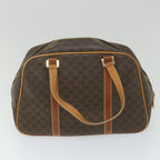 CELINE Macadam Canvas Shoulder Bag PVC Leather 2Set Beige Brown  9101