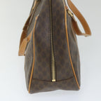 CELINE Macadam Canvas Shoulder Bag PVC Leather 2Set Beige Brown  9101