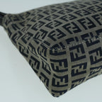 FENDI Zucchino Canvas Shoulder Bag Navybs9131