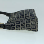 FENDI Zucchino Canvas Shoulder Bag Navybs9131