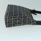 FENDI Zucchino Canvas Shoulder Bag Navybs9131
