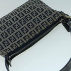 FENDI Zucchino Canvas Shoulder Bag Navybs9131