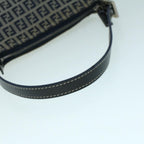 FENDI Zucchino Canvas Shoulder Bag Navybs9131
