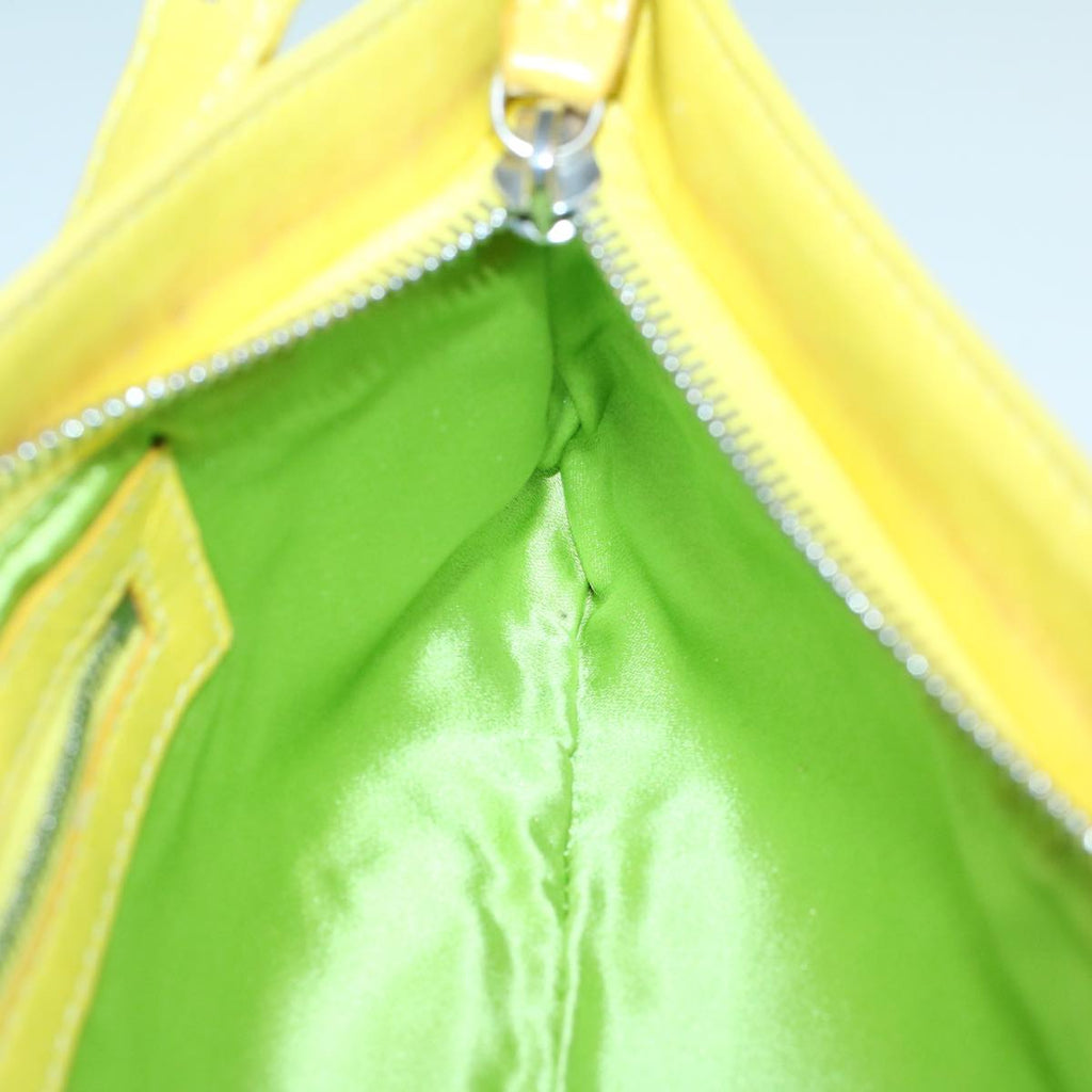 FENDI Mamma Baguette Shoulder Bag Leather Yellow 2354 26685 008bs9132