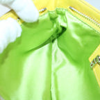 FENDI Mamma Baguette Shoulder Bag Leather Yellow 2354 26685 008bs9132