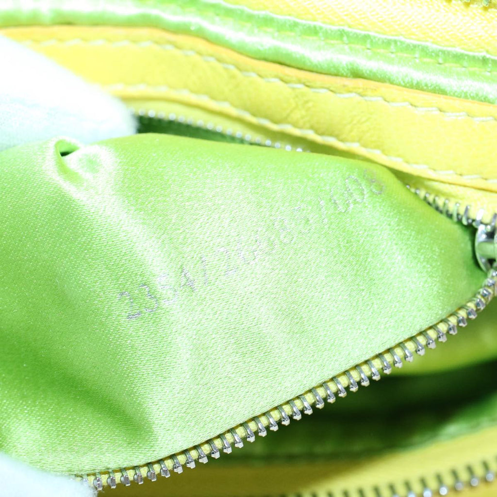 FENDI Mamma Baguette Shoulder Bag Leather Yellow 2354 26685 008bs9132