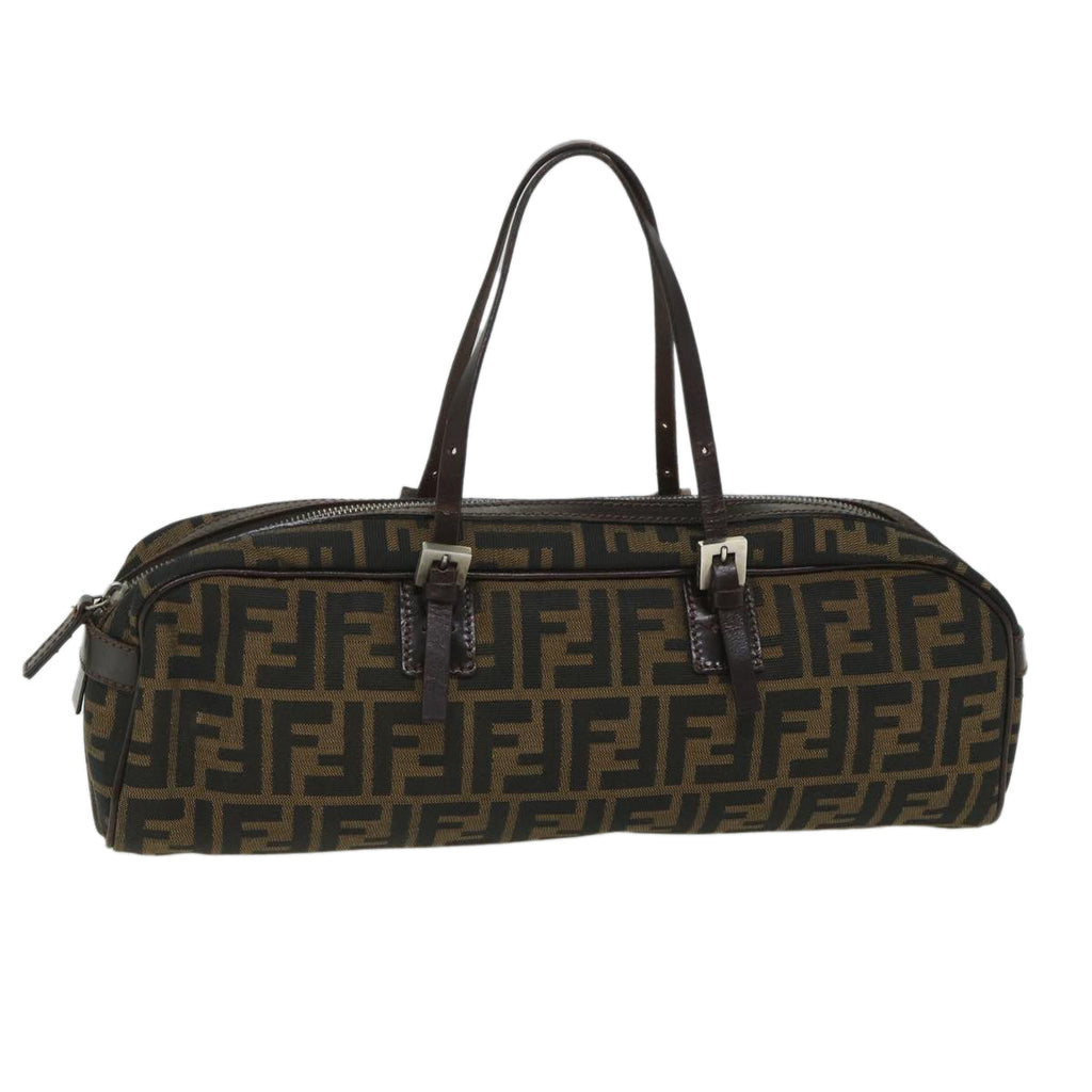 FENDI Zucca Canvas Shoulder Bag Brown 71 16560 0 012bs9134