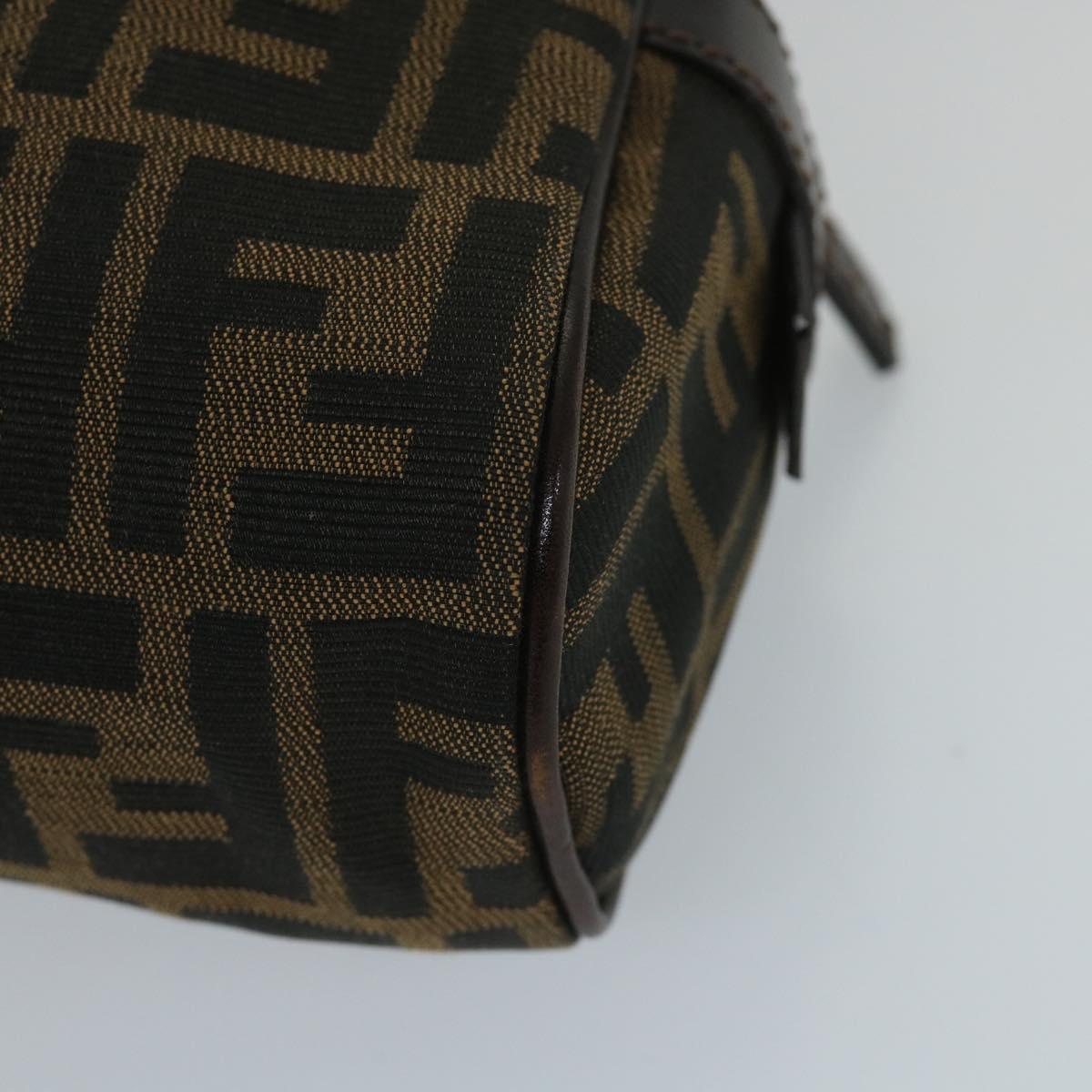 FENDI Zucca Canvas Shoulder Bag Brown 71 16560 0 012bs9134