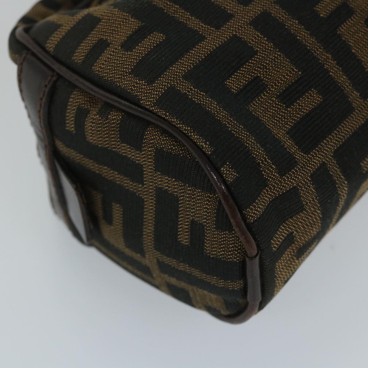 FENDI Zucca Canvas Shoulder Bag Brown 71 16560 0 012bs9134