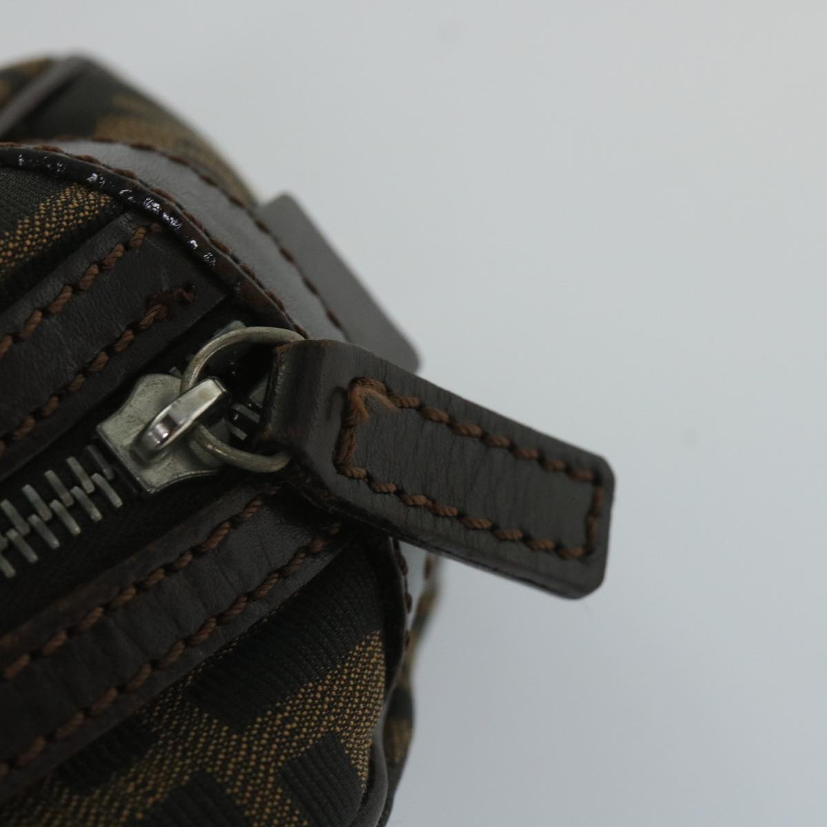 FENDI Zucca Canvas Shoulder Bag Brown 71 16560 0 012bs9134