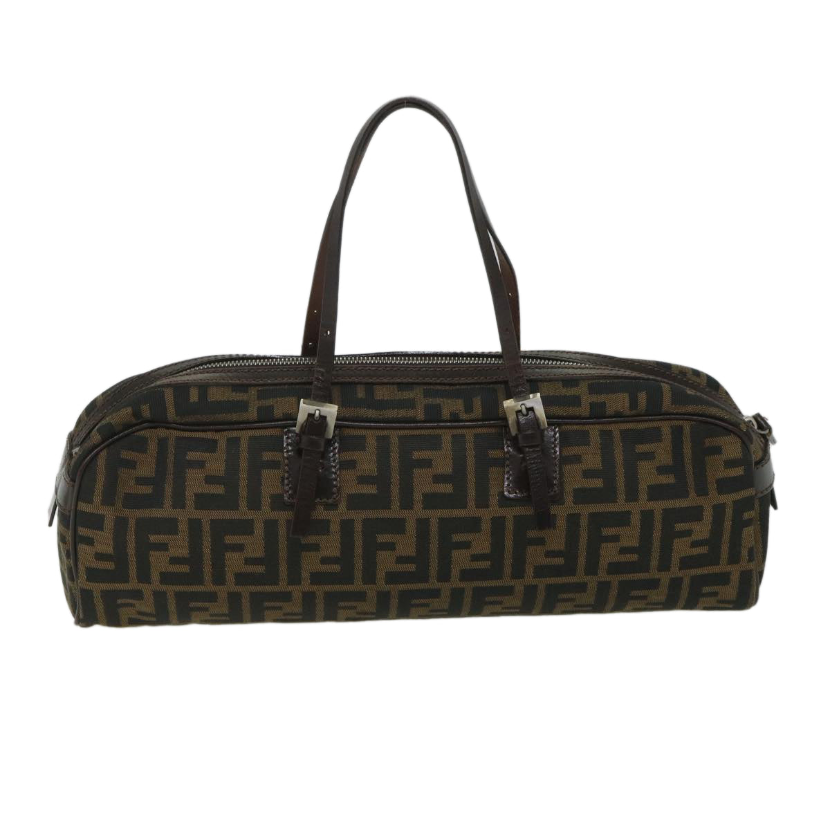 FENDI Zucca Canvas Shoulder Bag Brown 71 16560 0 012bs9134